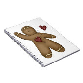 Wave Gingerbread Man Notizblock (Rechte Seite)