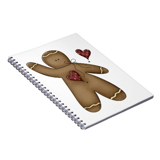 Wave Gingerbread Man Notizblock (Rechte Seite)