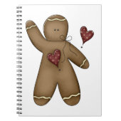 Wave Gingerbread Man Notizblock (Vorderseite)
