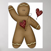 Wave Gingerbread Man Poster (Vorne)