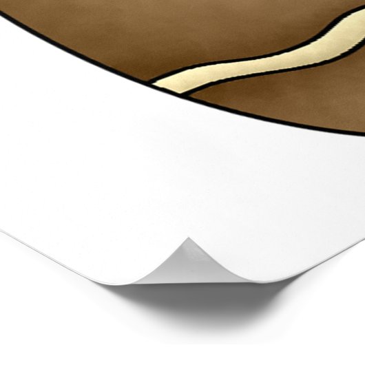 Wave Gingerbread Man Poster (Ecke)