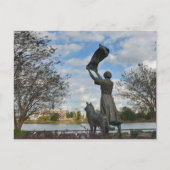 Wave Girl Monument Savannah GA Fotografisch Postkarte (Vorderseite)