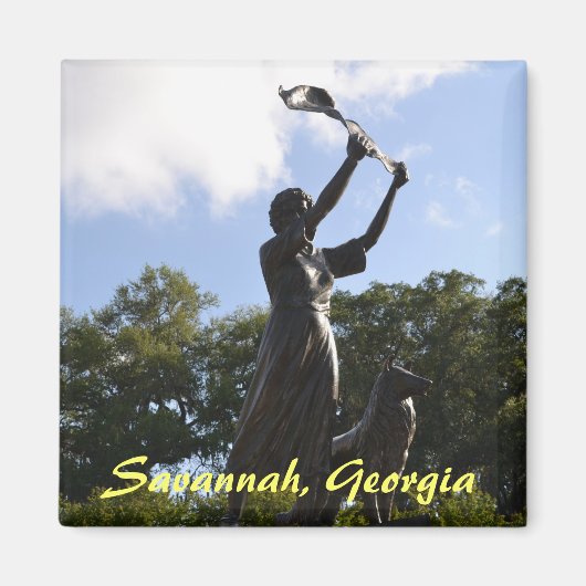 Wave Girl, Savannah, Georgia Magnet (Vorne)
