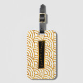 Wave Gold Sun Glitzer Boho Popular Collection Gepäckanhänger (Vorderseite Vertikal)