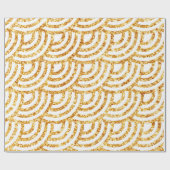 Wave Gold Sun Glitzer Boho Popular Collection Geschenkpapier (Flach)