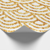 Wave Gold Sun Glitzer Boho Popular Collection Geschenkpapier (Ecke)