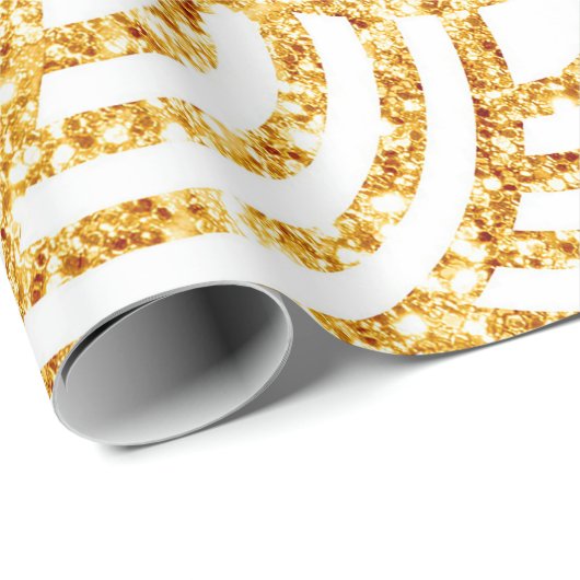Wave Gold Sun Glitzer Boho Popular Collection Geschenkpapier (Rolleneckpunkt)
