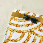 Wave Gold Sun Glitzer Boho Popular Collection Strandtuch (Beispiel)