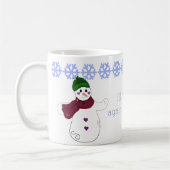 Wave Goodbye Snowman Kaffeetasse (Links)