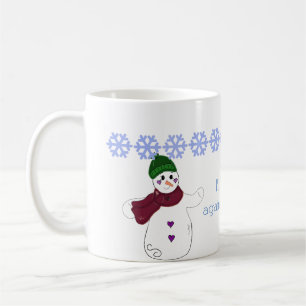 Wave Goodbye Snowman Kaffeetasse