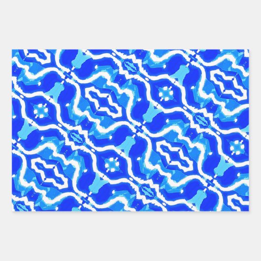 Wave gradient digital background geschenkpapier set (Vorderseite)