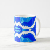 Wave gradient digital background kaffeetasse (VorderseiteRechts)