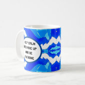 Wave gradient digital background kaffeetasse (Vorderseite Links)