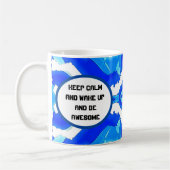 Wave gradient digital background kaffeetasse (Links)