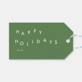 Wave Holidays Geschenkanhänger (Vorderseite (Horizontal))