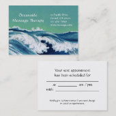 Wave Large Business & Appointment Card Terminkarte (Vorne/Hinten)