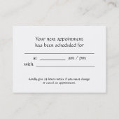 Wave Large Business & Appointment Card Terminkarte (Rückseite)