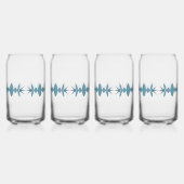 Wave Length Retro Inspiriert Dosenglas (Vorderseite)