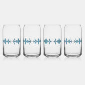 Wave Length Retro Inspiriert Dosenglas (Links)