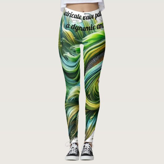 Wave-like Legging Leggings (Vorderseite)