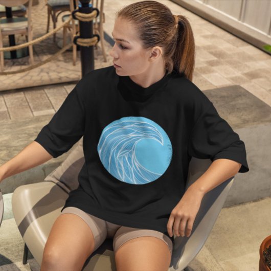 Wave Line Style T-Shirt