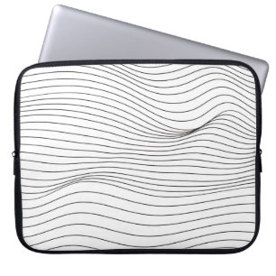 Wave Lines Muster Abstrakt Background.art, wave, Laptopschutzhülle
