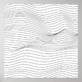 Wave Lines Muster Abstrakt Background.art, wave, Poster (Vorne)