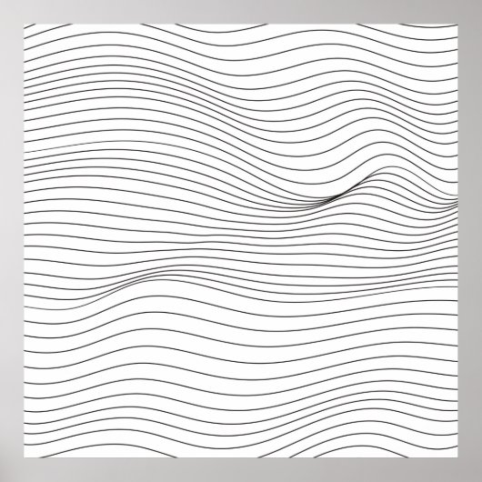 Wave Lines Muster Abstrakt Background.art, wave, Poster (Vorne)