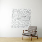 Wave Lines Muster Abstrakt Background.art, wave, Wandteppich (Beispiel)