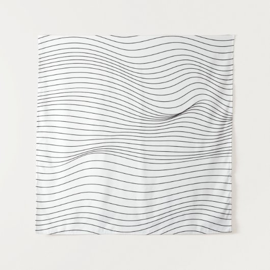Wave Lines Muster Abstrakt Background.art, wave, Wandteppich (Vorderseite)