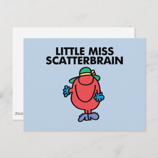 Wave Little Miss Scatterbrain Postkarte (Vorne/Hinten)
