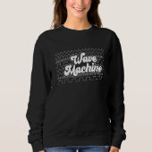 Wave Machine Synthesizer Synthwave Waveform Sweatshirt (Vorderseite)