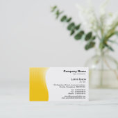 Wave Margin - Amber Visitenkarte (Stehend Vorderseite)