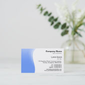 Wave Margin - Baby Blue Visitenkarte (Stehend Vorderseite)