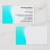 Wave Margin - Cyan Visitenkarte (Vorne/Hinten)