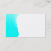 Wave Margin - Cyan Visitenkarte (Rückseite)