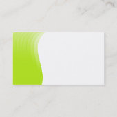 Wave Margin - Gelbes Grün Visitenkarte (Rückseite)