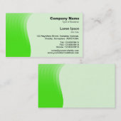 Wave Margin - Green Visitenkarte (Vorne/Hinten)