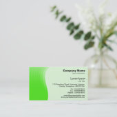 Wave Margin - Green Visitenkarte (Stehend Vorderseite)