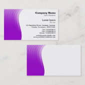 Wave Margin - Lila Visitenkarte (Vorne/Hinten)
