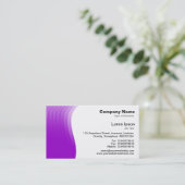Wave Margin - Lila Visitenkarte (Stehend Vorderseite)