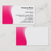 Wave Margin - Neon Red Visitenkarte (Vorne/Hinten)