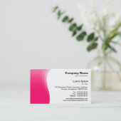 Wave Margin - Neon Red Visitenkarte (Stehend Vorderseite)