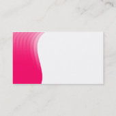 Wave Margin - Neon Red Visitenkarte (Rückseite)