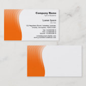 Wave Margin - Orange Visitenkarte (Vorne/Hinten)