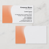 Wave Margin - Peach Visitenkarte (Vorne/Hinten)