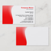 Wave Margin - Red Visitenkarte (Vorne/Hinten)