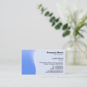 Wave Margin v2 - Baby Blue Visitenkarte (Stehend Vorderseite)