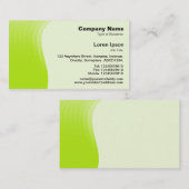 Wave Margin v2 - Gelbes Grün Visitenkarte (Vorne/Hinten)