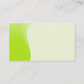 Wave Margin v2 - Gelbes Grün Visitenkarte (Rückseite)